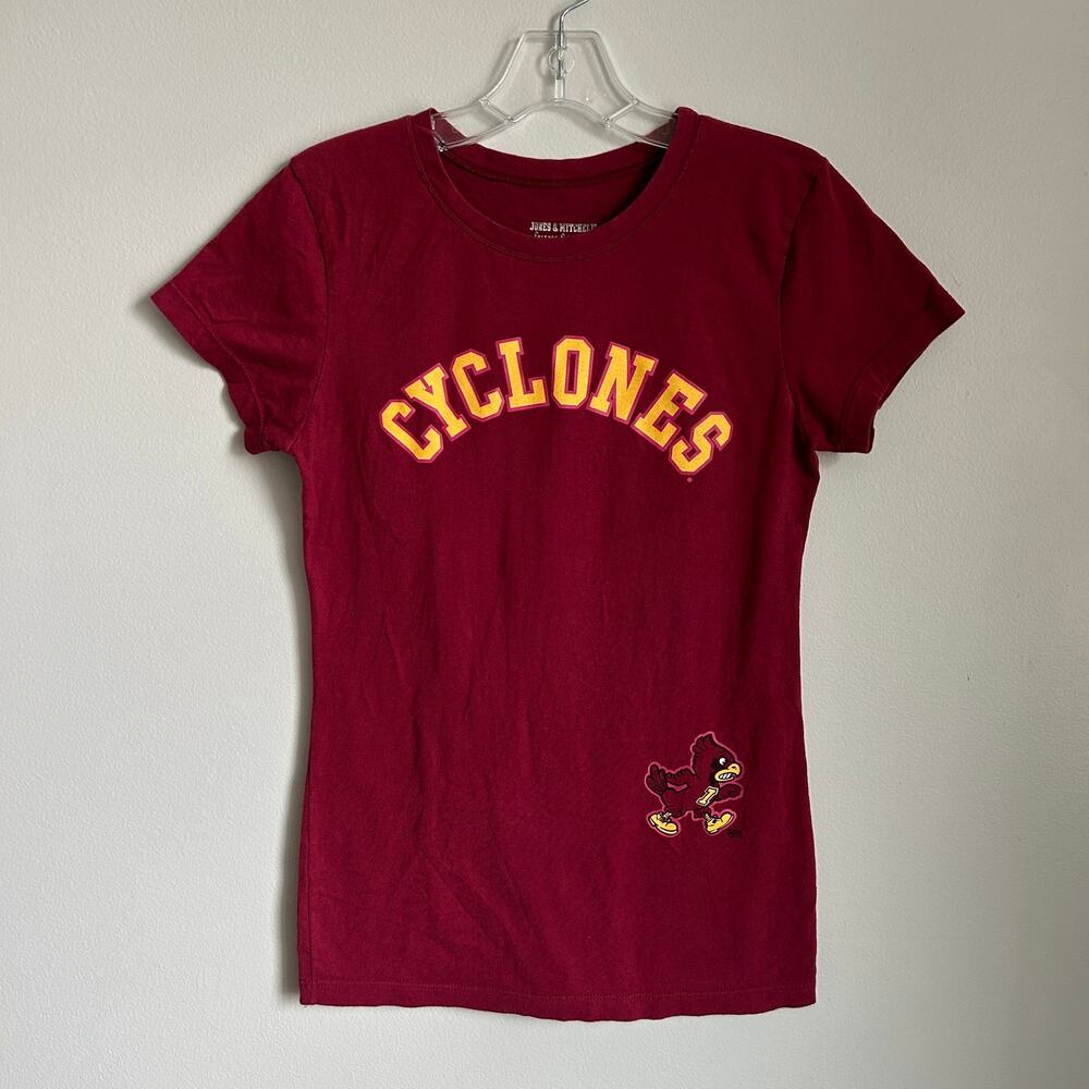 Jones Mitchell Burgundy Iowa State Cyclones Crewneck Short Sleeve Tee XL Youth